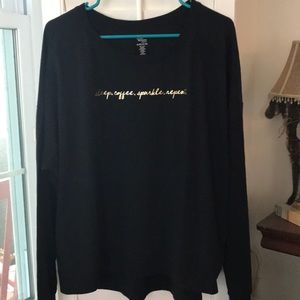 Long sleeve graphic tee sleepwear